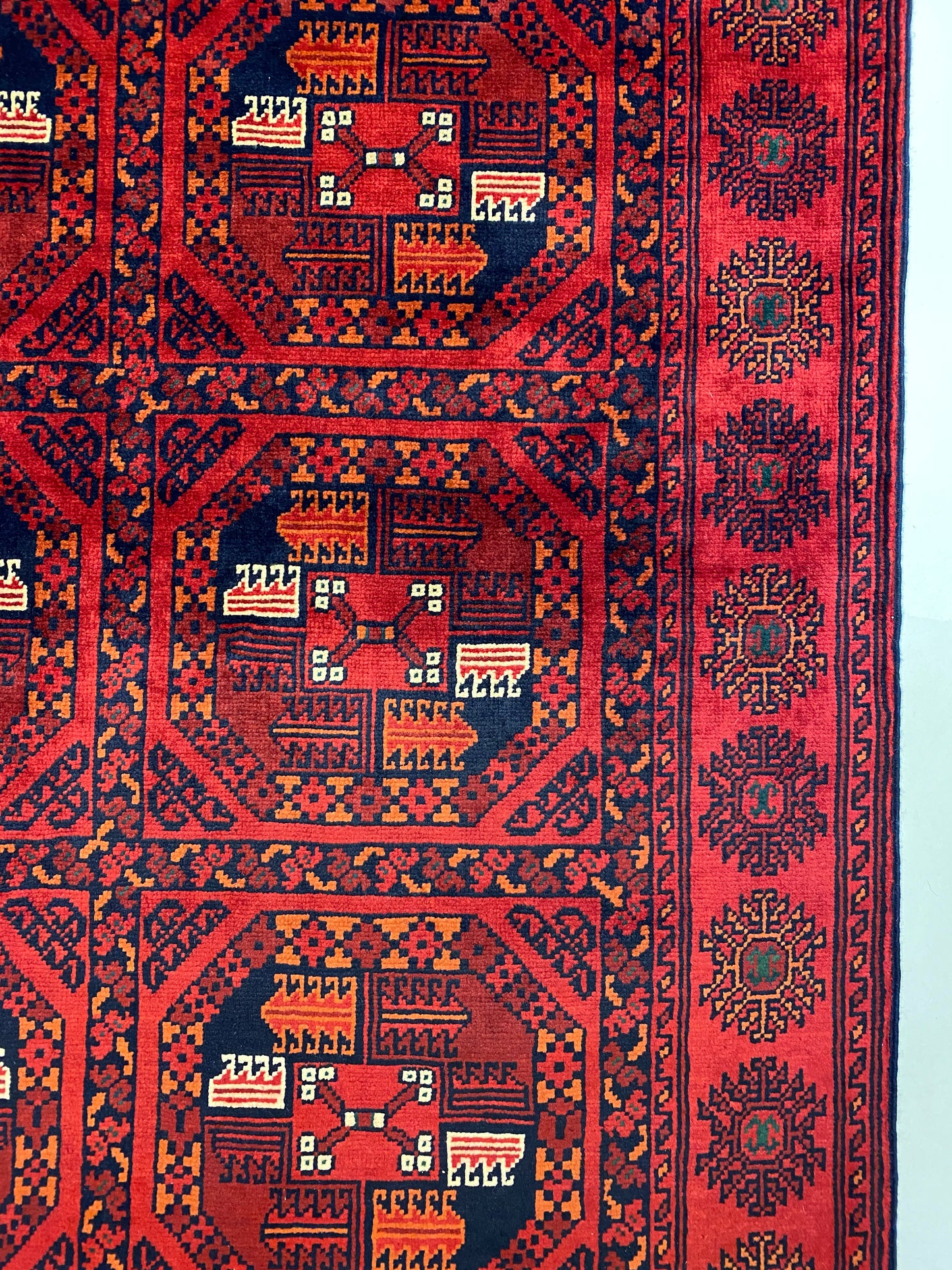 Fijne Afghaan loper 200 X 95 Cm