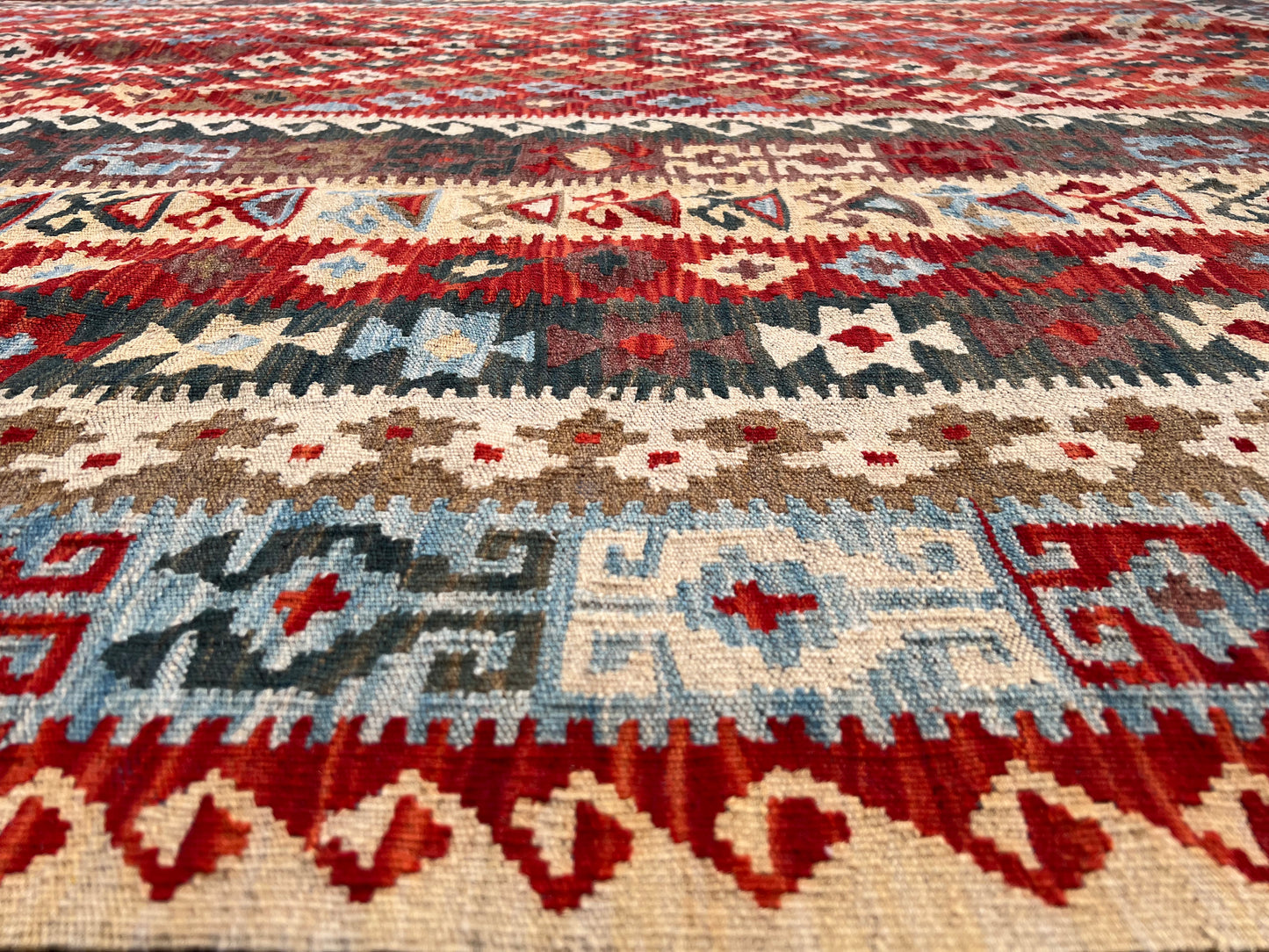 Handgeweven Afghans Kelim 457 X 250 Cm