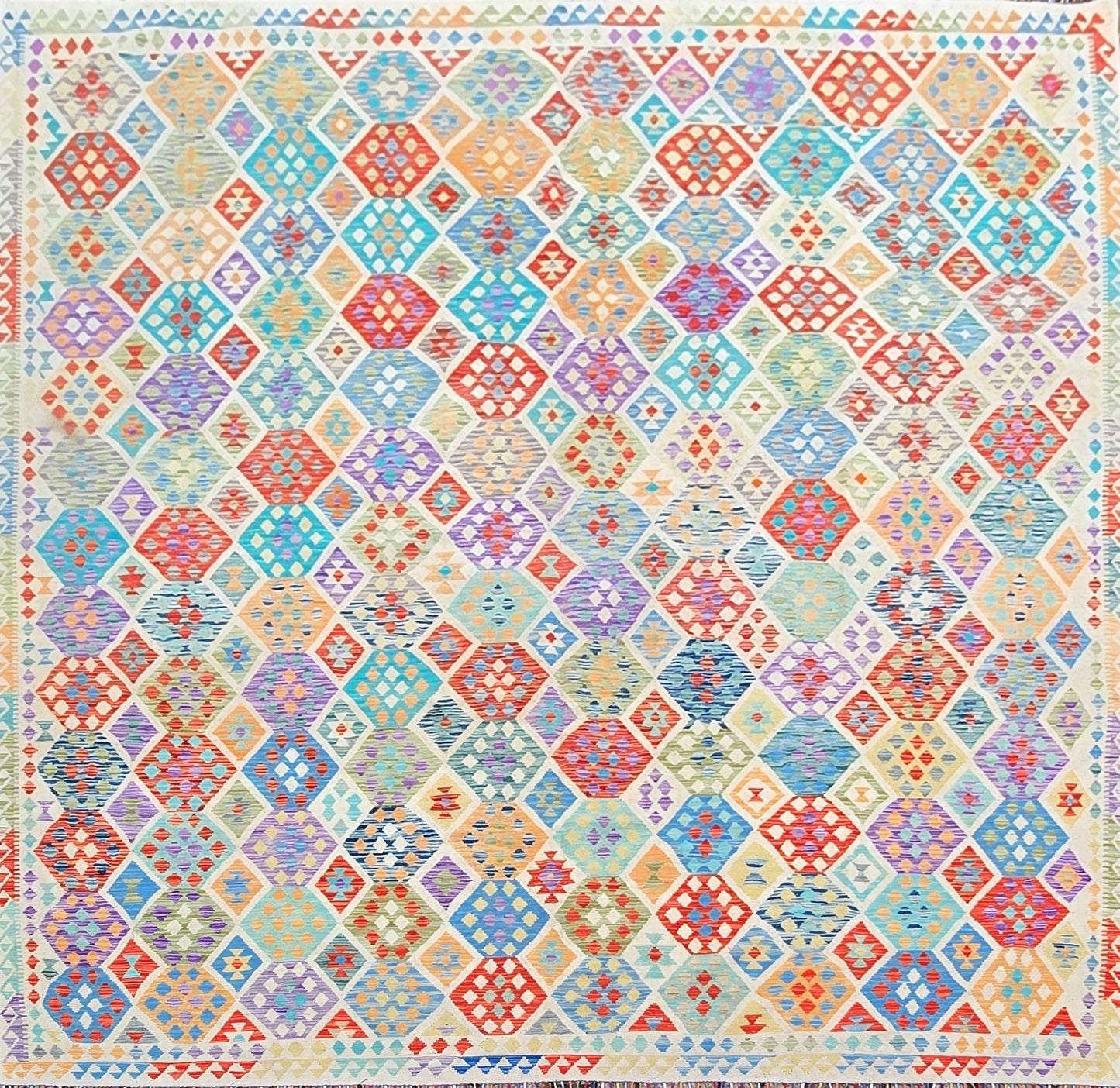 Afghaans Kelim 395 X 305 Cm