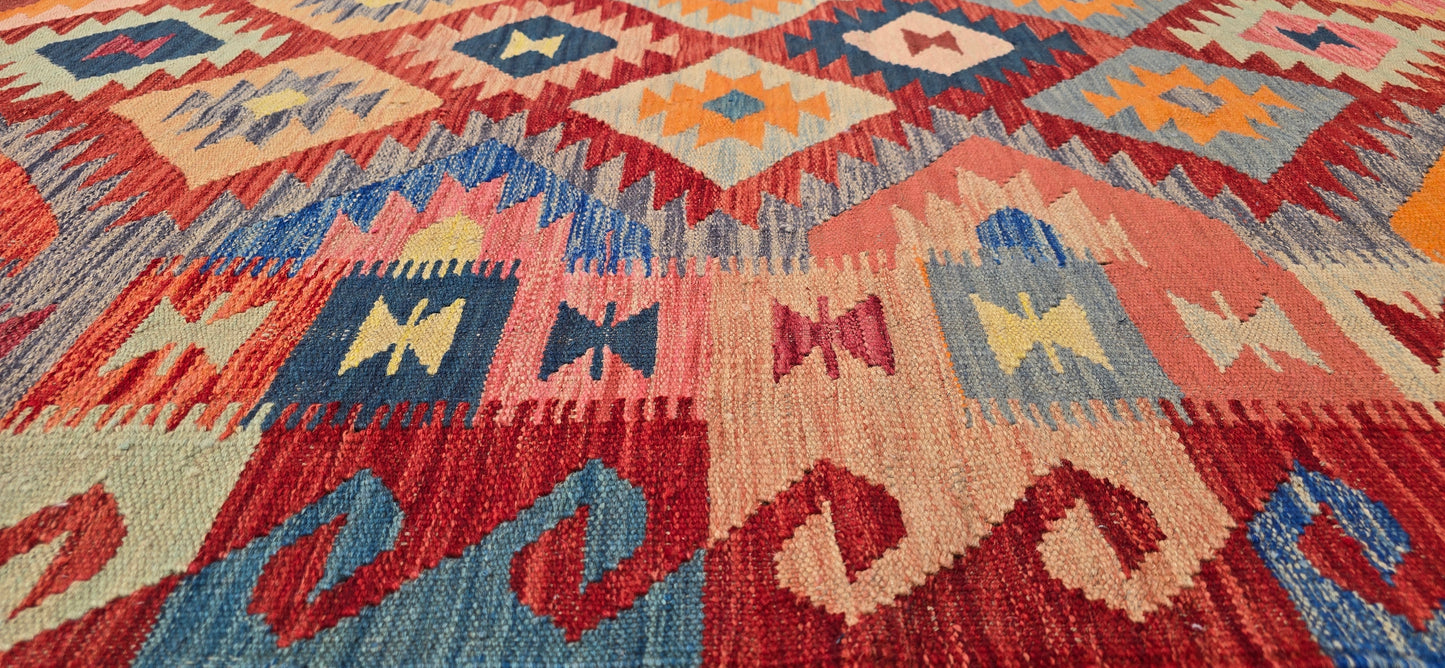 Handgeweven Oosterse Kelim 248 X 169 Cm