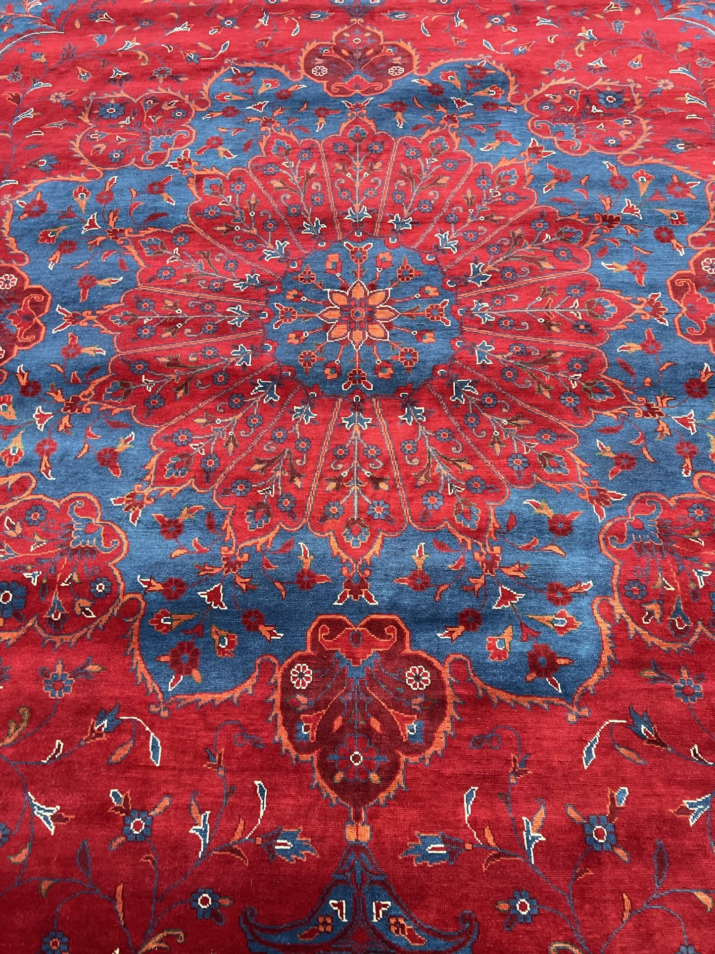 Fijn geknoopte Afghaan Tapijt 476 X 383 Cm