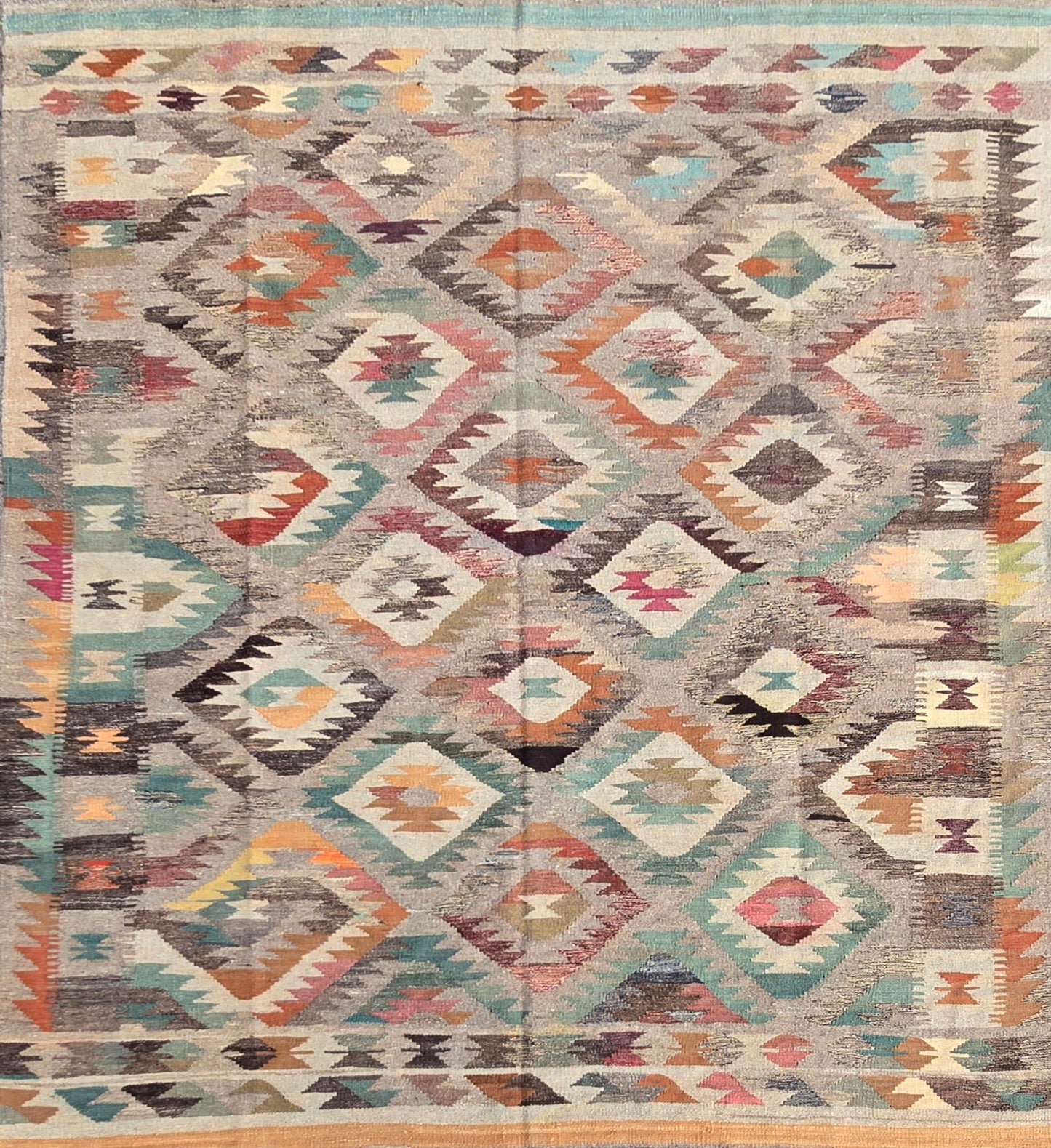 Handgeweven Oosterse Kelim 280 X 198 Cm