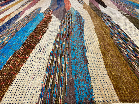 Modern Gabbeh Vloerkleed 355 X 273 Cm