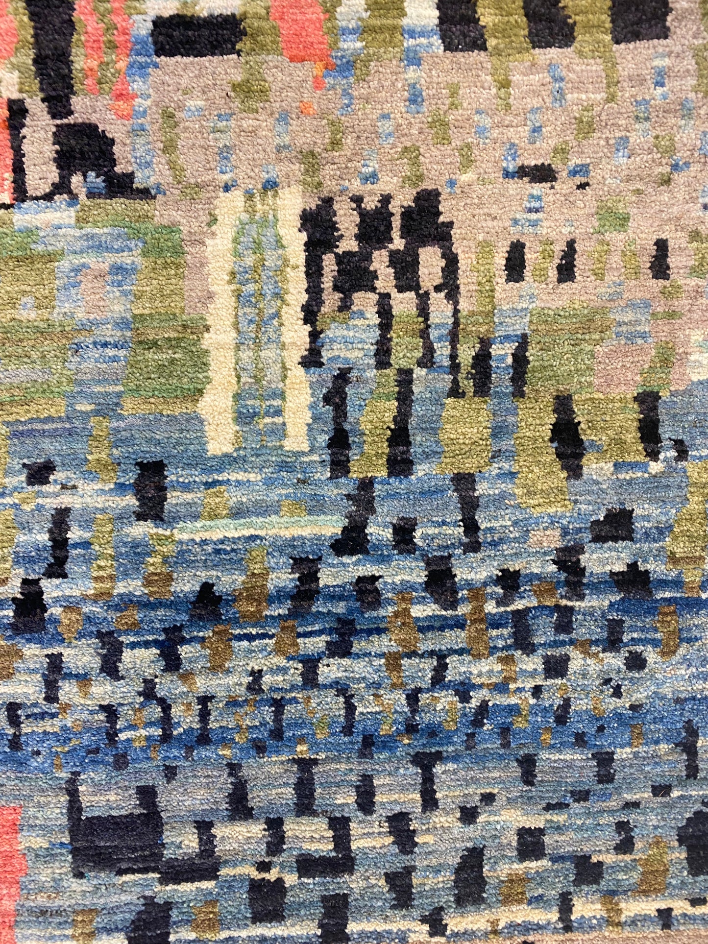 Modern Afghan Kunstwerk Vloerkleed 290 X 204 Cm