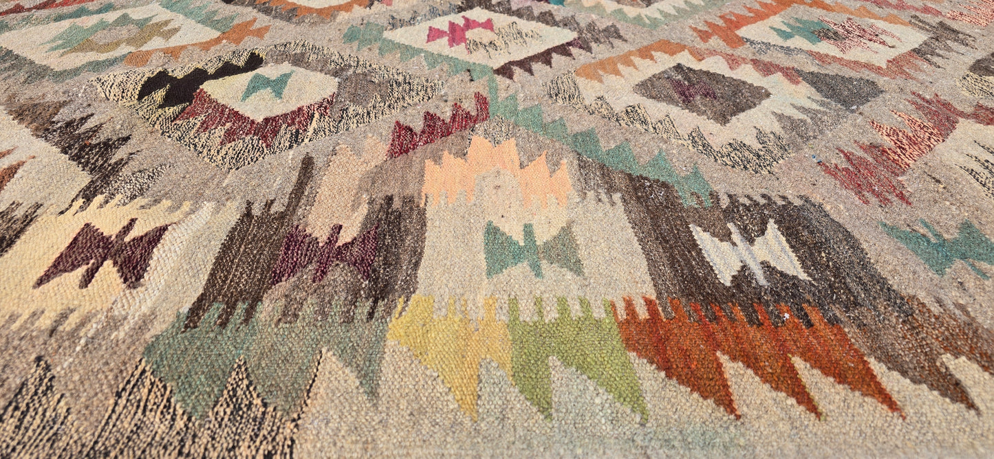 Handgeweven Oosterse Kelim 280 X 198 Cm