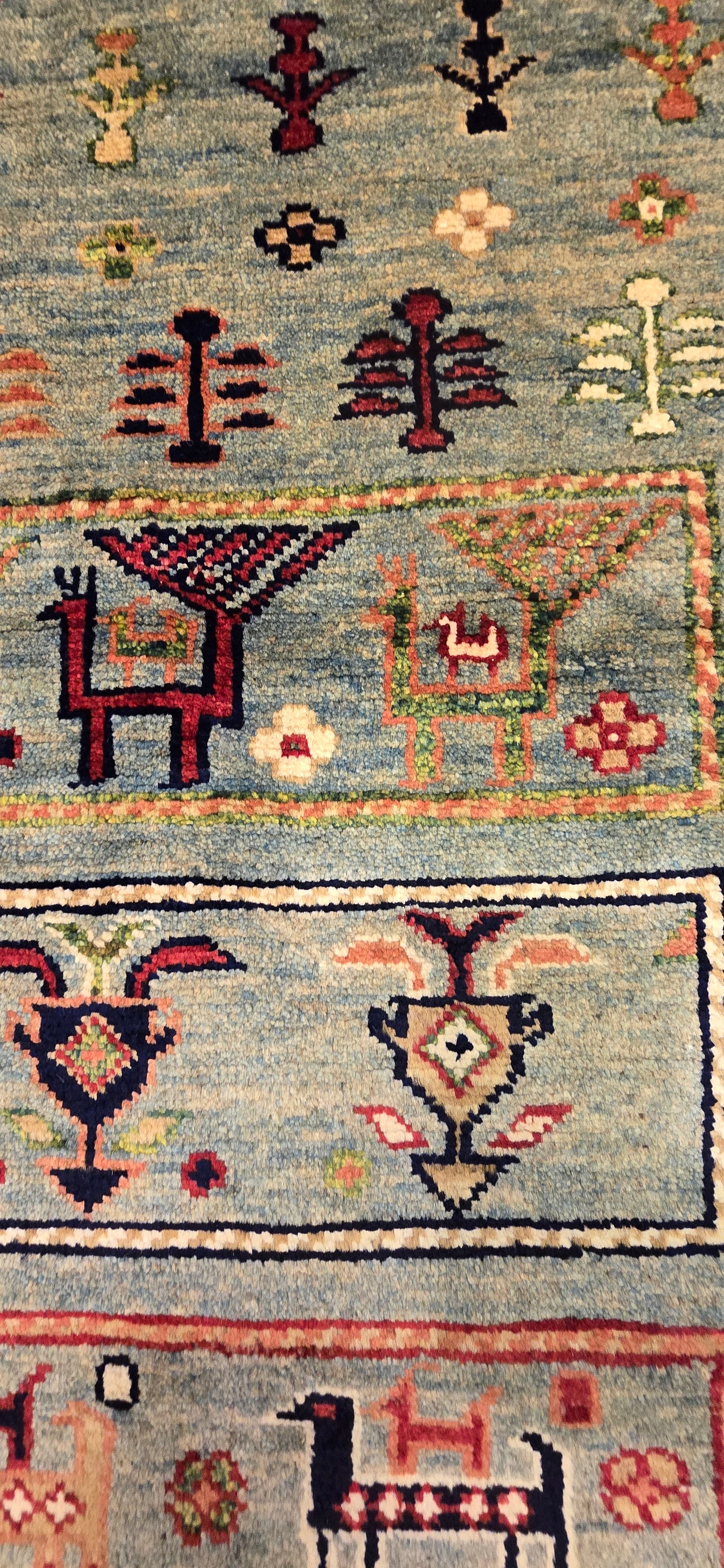 Handgeknoopt Oosterse Shasavan Tapijt 296 X 201 Cm