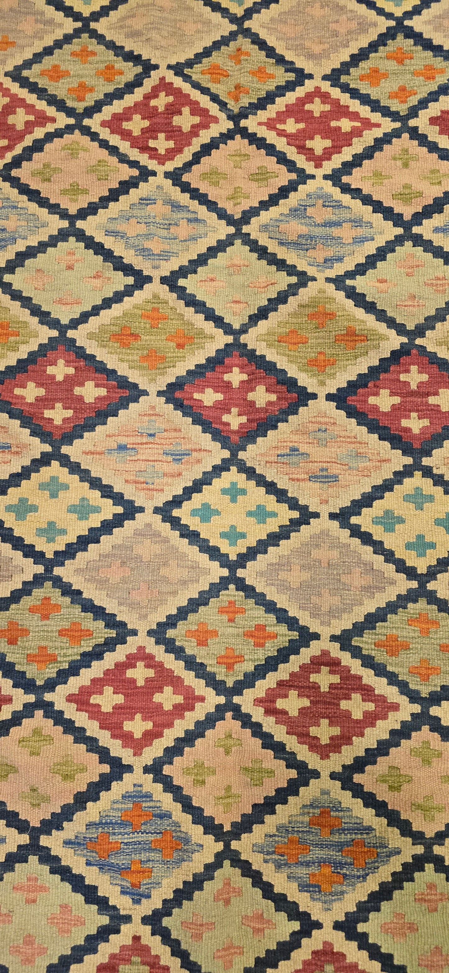 Handgeweven Oosterse Kelim maat 248 X 180 Cm