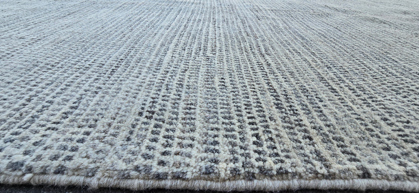 Modern Grijs Wit Tapijt maat 350 X 250 Cm