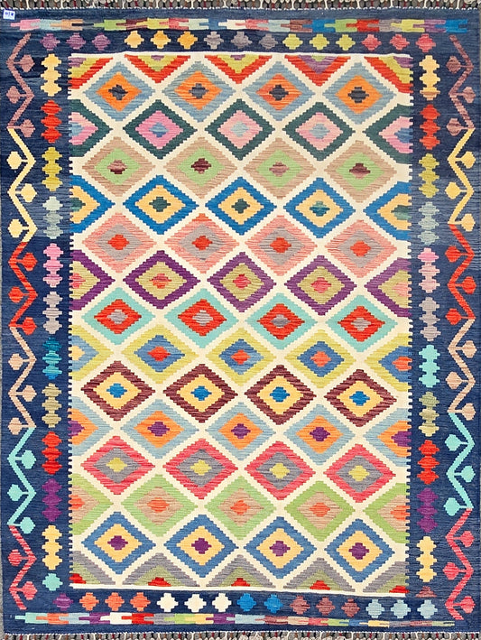 Handgeweven Oosterse Kelim 242 X 172 Cm
