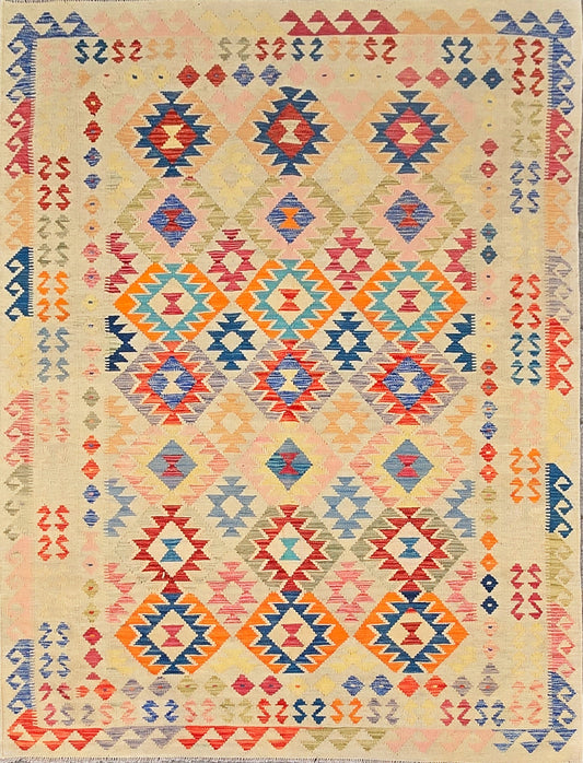 Handgeweven Oosterse Kelim 241 X 173 Cm