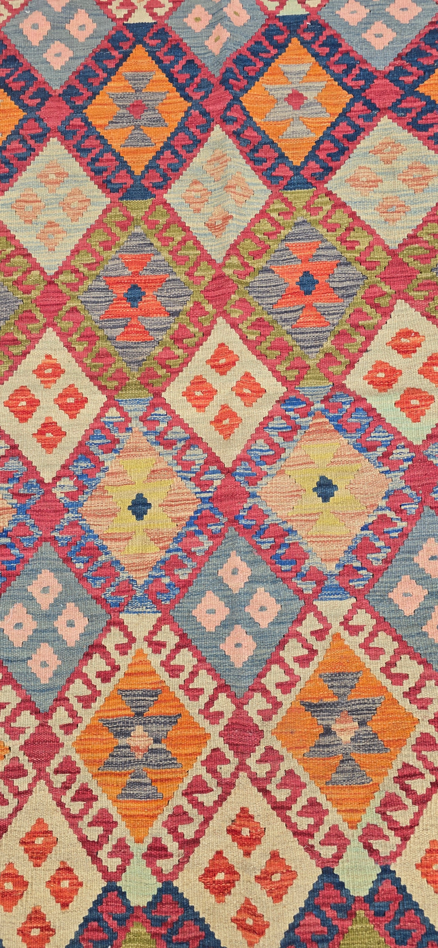 Handgeweven Oosterse Qashqai Kelim 200 X 150 Cm