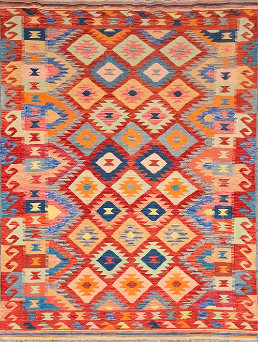 Handgeweven Oosterse Kelim 248 X 169 Cm