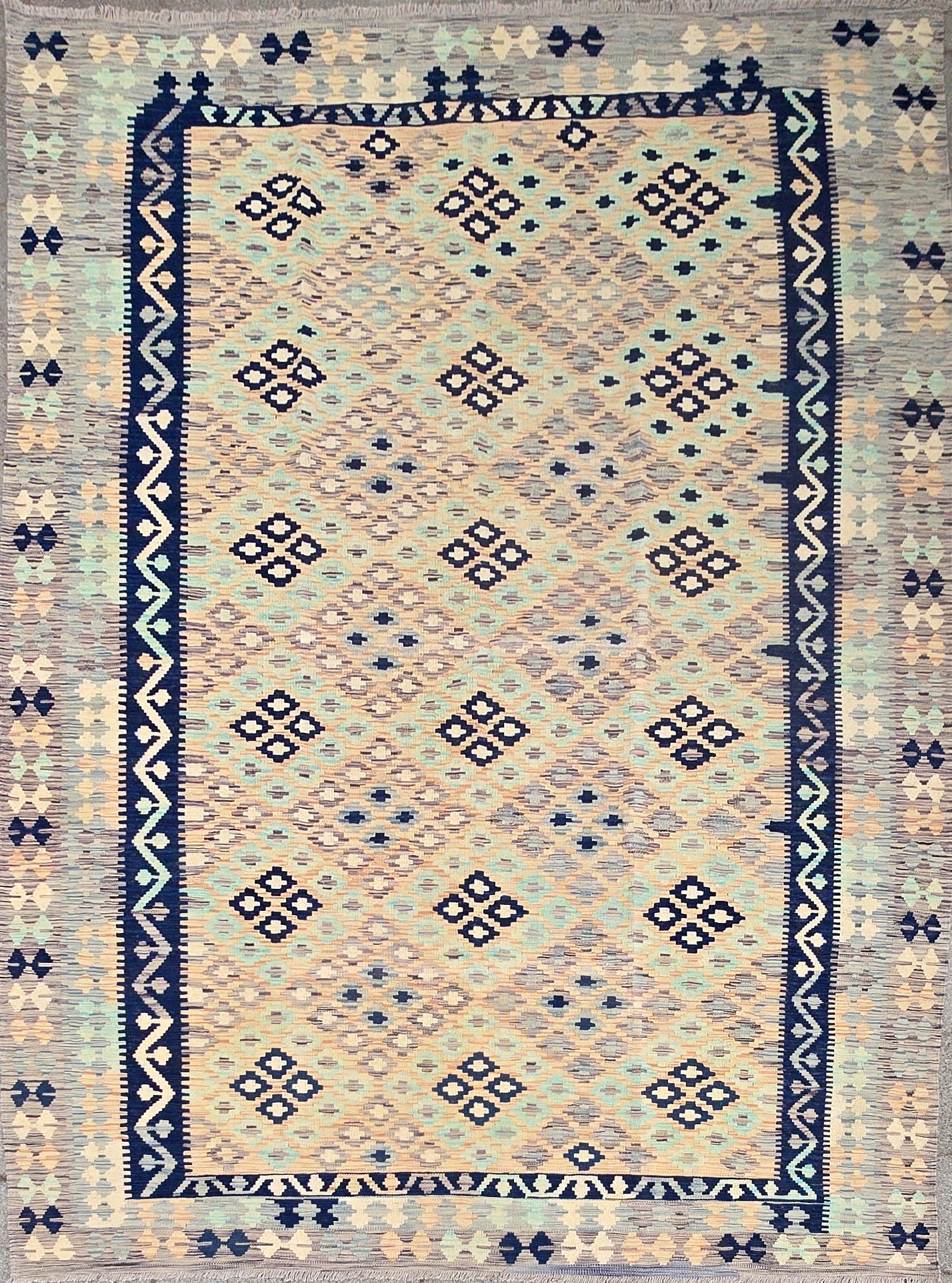 Handgeweven Afghaans Kelim 300 X 201 Cm