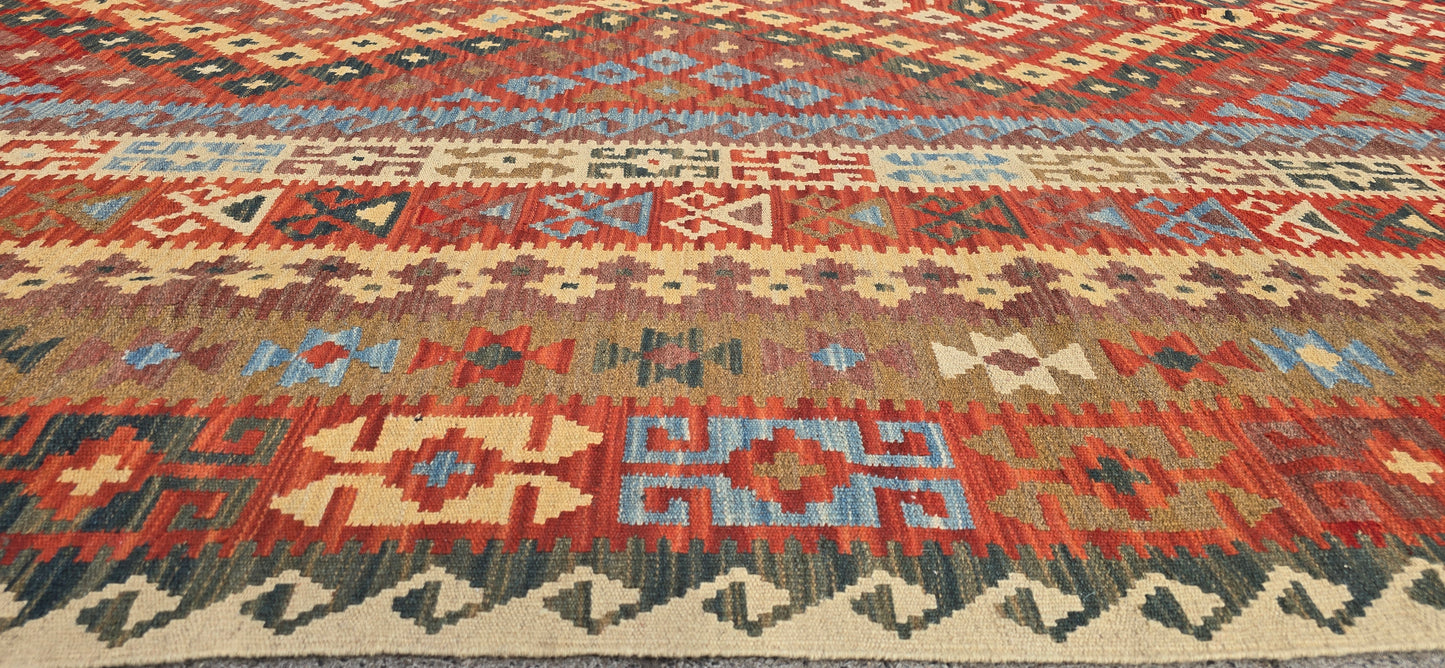 Handgeweven Afghans Kelim 410 X 245 Cm