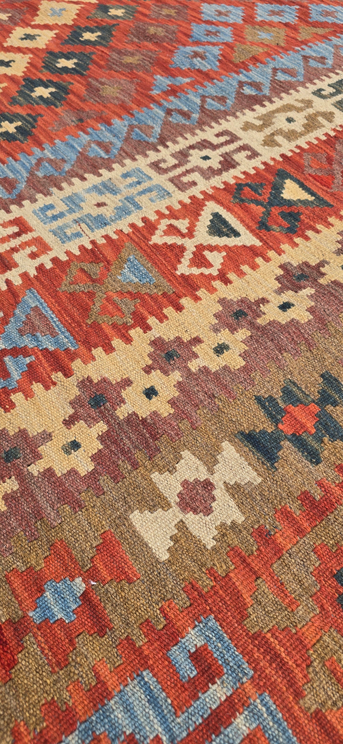 Handgeweven Afghans Kelim 410 X 245 Cm