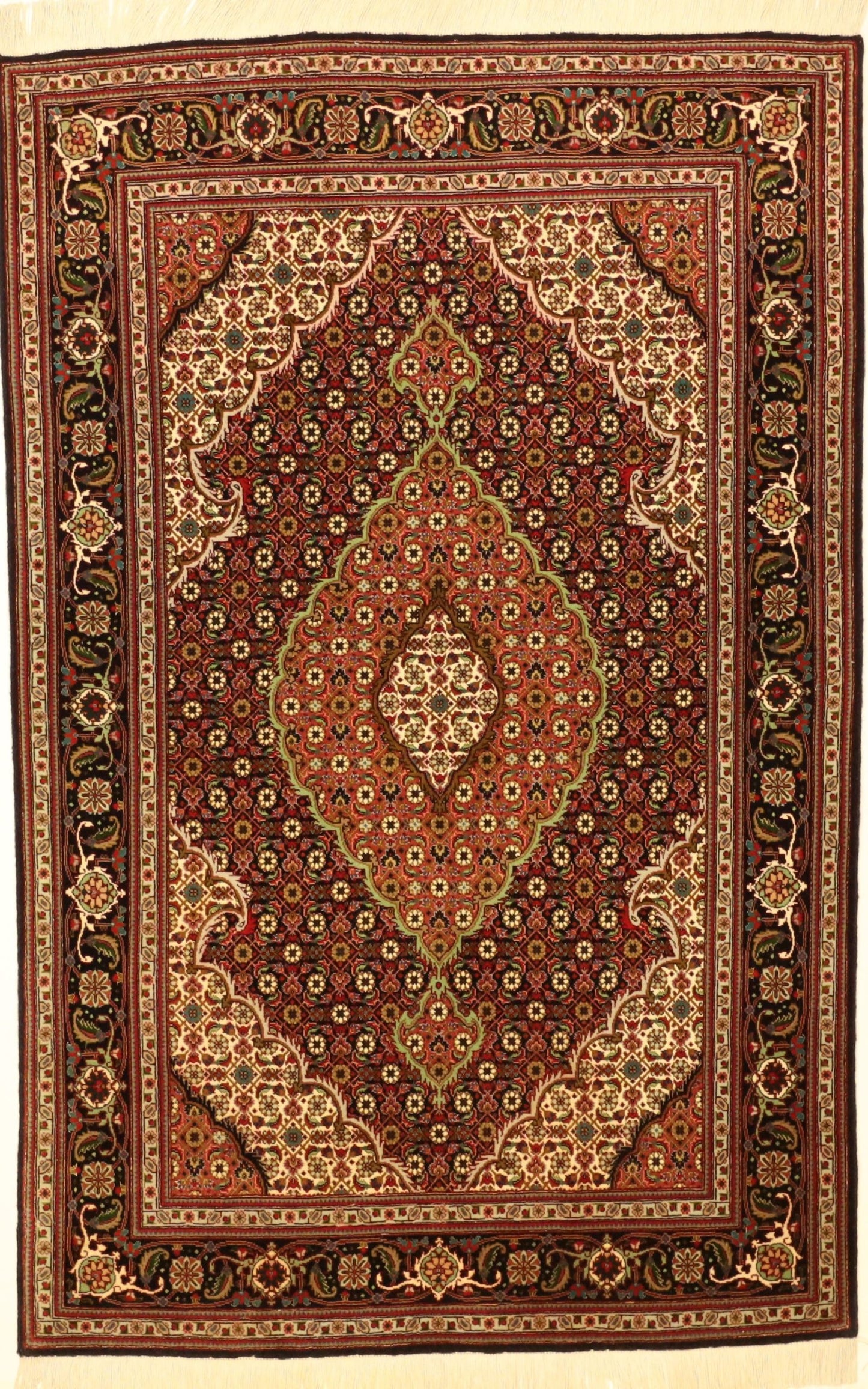 Tabriz Mahi Met Zijde 162 X 102 Cm