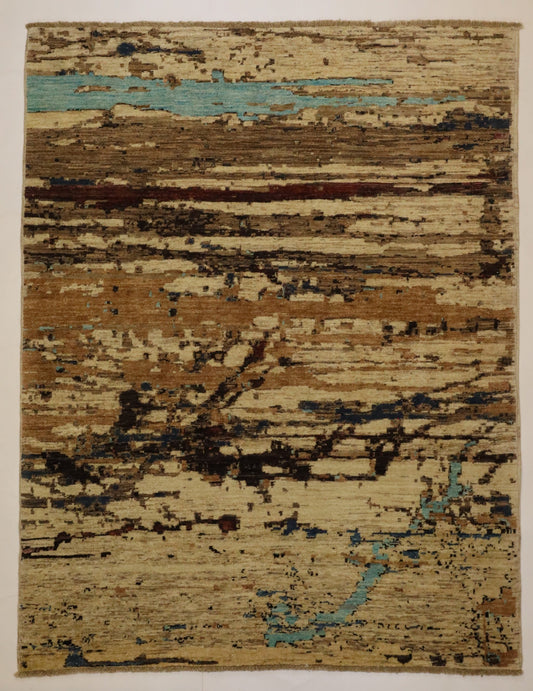 Moderne Kunstwerk Wloerkleed 193 X 152 Cm