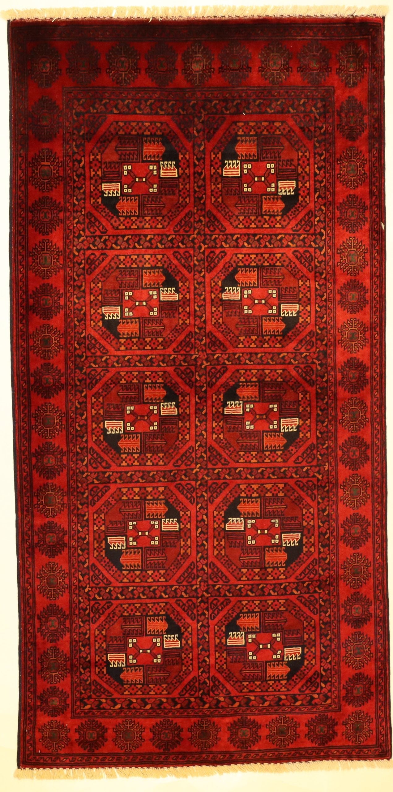 Fijne Afghaan loper 200 X 95 Cm